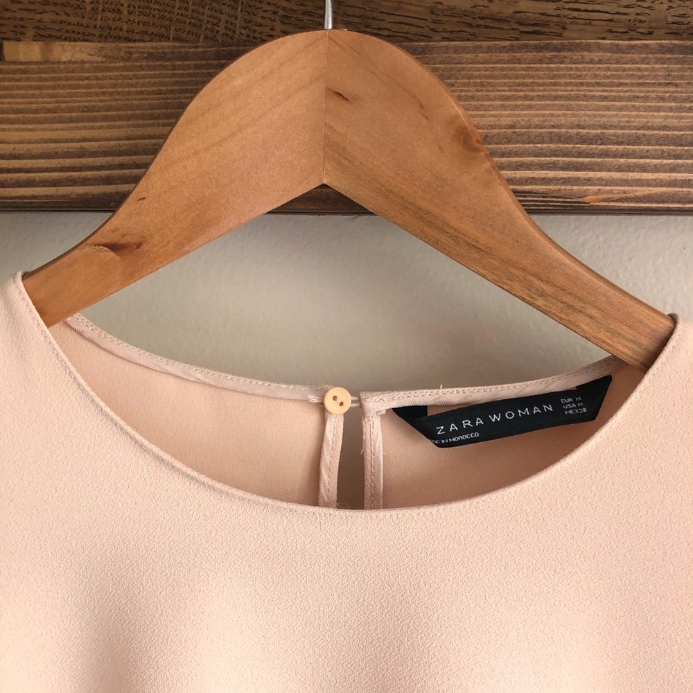 Zara Peach Dressy Top - Picture 2 of 5